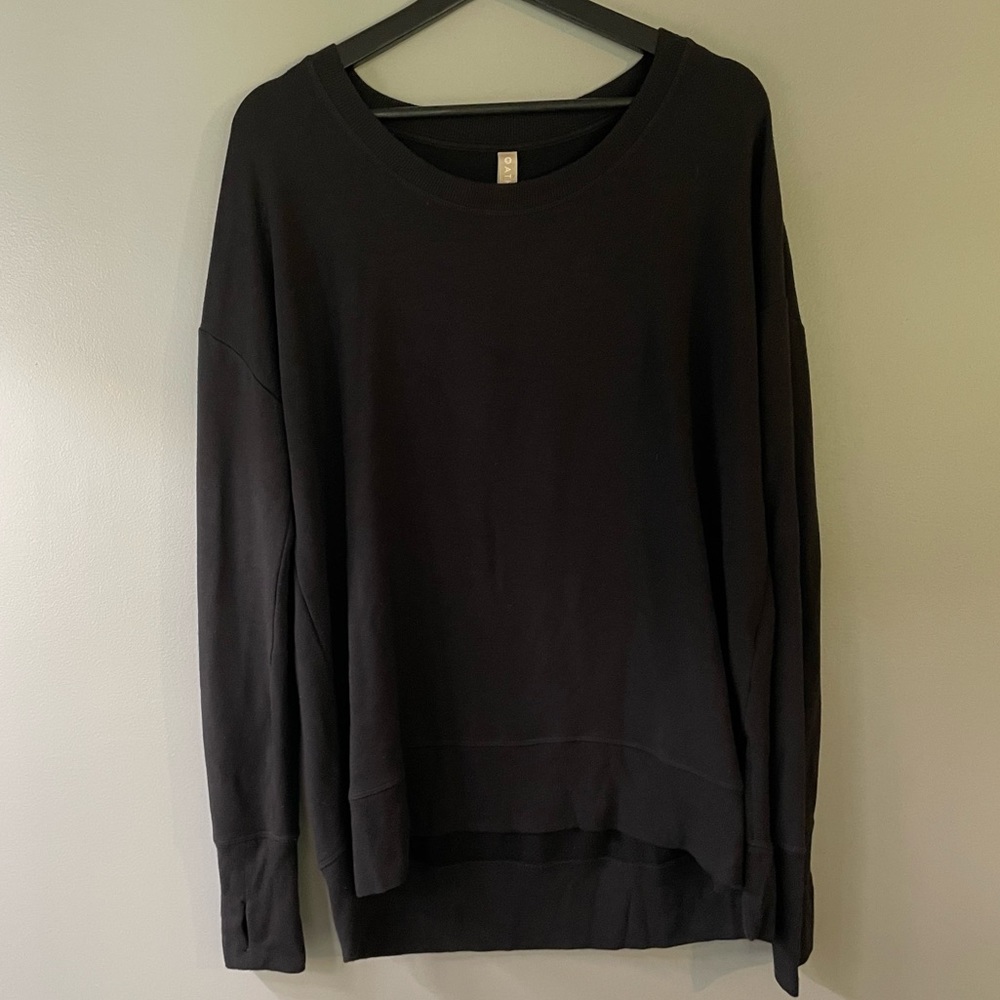 Athleta black super soft sweatshirt